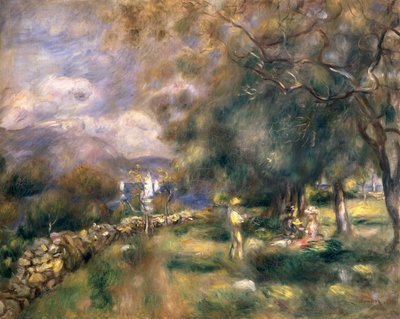 Peninsula of Saint-Jean, 1888 by Pierre Auguste Renoir